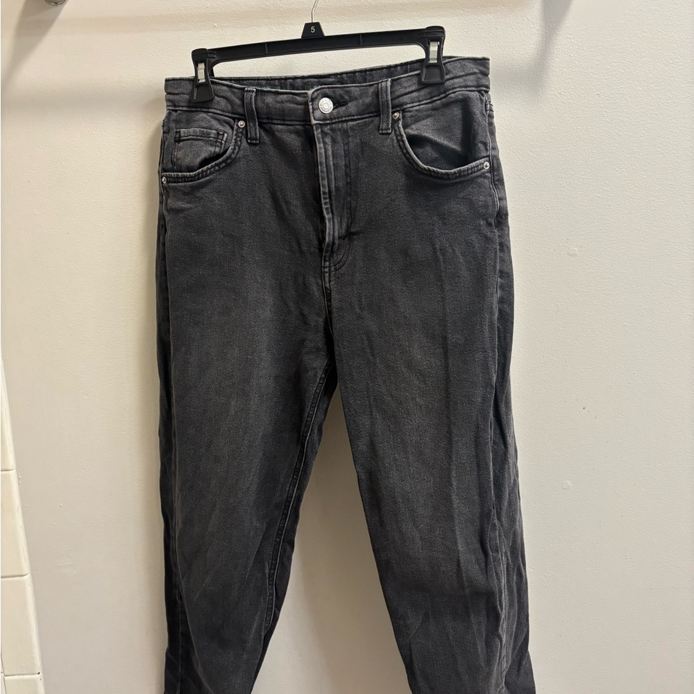 Wild Fable Black Wash High Rise Mom Jeans Size 8R